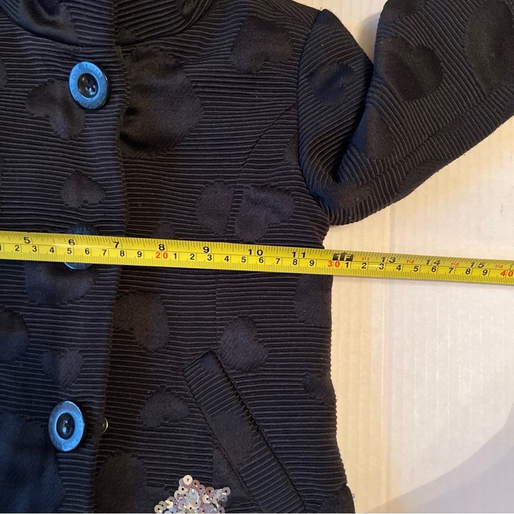 Desigual Girl 3/4 Coat Black Kids - Picture 6 of 11